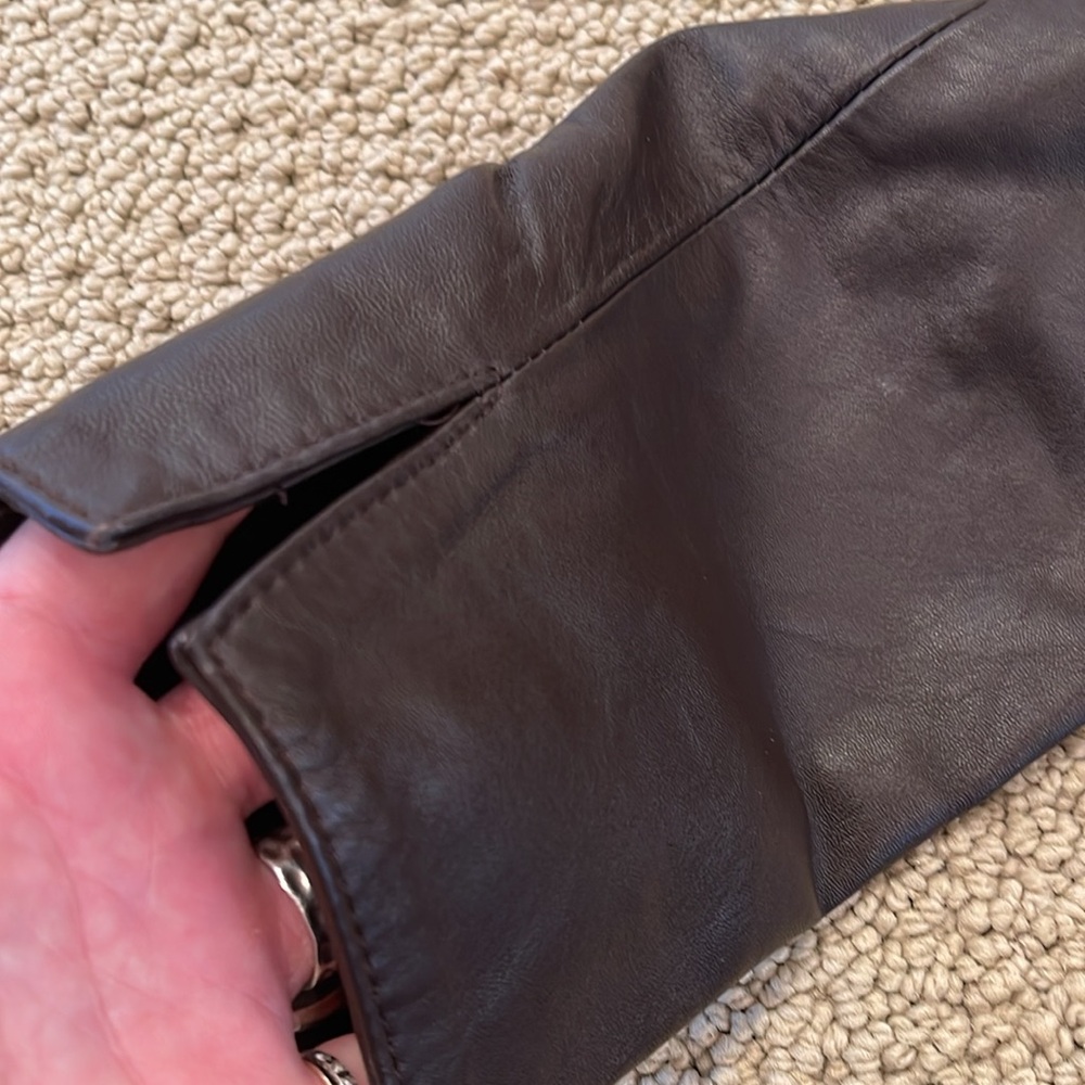 Argentina soft, leather jacket, chocolate brown - Picture 6 of 8